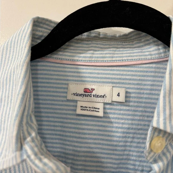 Women’s Vineyard Vines Blue Striped Shirt - Picture 4 of 7